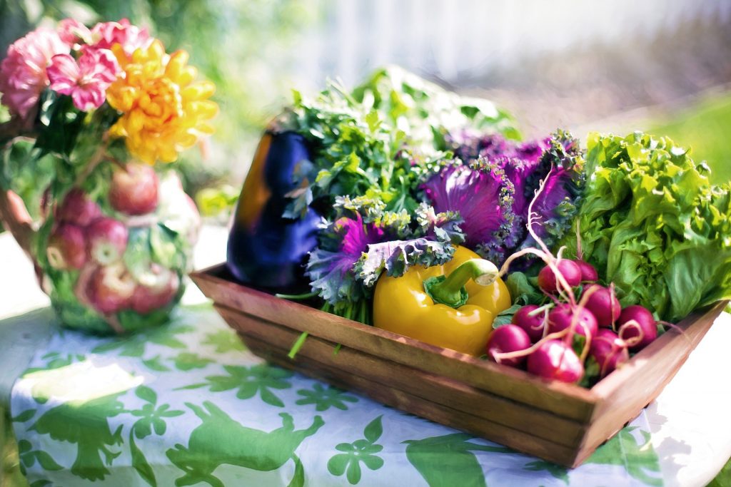 Basket Of Vegetables on a Table